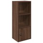 Estantería de madera de ingeniería marrón roble 31x24x77 cm
