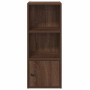 Estantería de madera de ingeniería marrón roble 31x24x77 cm