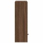Estantería de madera de ingeniería marrón roble 31x24x77 cm