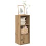 Estantería de madera de ingeniería roble artisan 31x24x77 cm