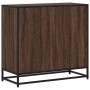 Estantería madera de ingeniería color marrón roble 80x35x76 cm
