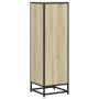 Armario de libros contrachapada color roble 33,5x33x107,5 cm