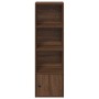 Estantería de madera de ingeniería marrón roble 31x24x102 cm