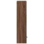 Estantería de madera de ingeniería marrón roble 31x24x102 cm