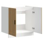 Mueble bajo fregadero Porto roble artesanal madera diseñada