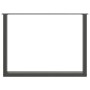 Patas mesa centro forma U 2uds antracita 100x(72-73)cm acero