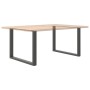 Patas mesa centro forma U 2uds antracita 100x(72-73)cm acero
