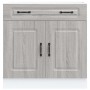 Mueble bajo de cocina Kalmar gris sonoma madera de ingeniería