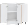 Mueble bajo esquinero cocina Kalmar madera antigua ingeniería
