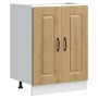 Mueble bajo para fregadero Kalmar roble artesanal 60x46x81,5 cm