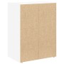 Estantería de madera de ingeniería blanca 40x24x52 cm