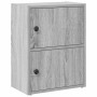 Estantería de madera de ingeniería gris sonoma 40x24x52 cm