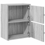 Estantería de madera de ingeniería gris sonoma 40x24x52 cm