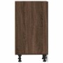 Armario de horno madera ingeniería roble ahumado 40x44,5x81,5cm