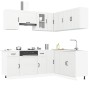 Mueble de cocina Kalmar blanco 11 piezas madera contrachapada
