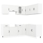 Mueble de cocina Kalmar blanco 11 piezas madera contrachapada