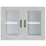 Armario pared cocina puerta de cristal Kalmar gris hormigón