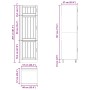 Mueble de cocina Lucca de madera contrachapada blanca