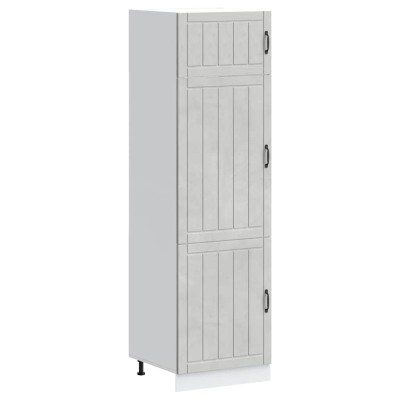 Mueble de cocina Lucca de madera contrachapada gris hormigón