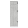 Mueble de cocina Lucca de madera contrachapada gris hormigón