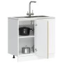Mueble bajo de cocina Kalmar roble artesanal madera ingeniería