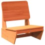 Sillas de jardín 2 uds marrón cera 60x64x70,5 cm