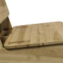 Sillas de jardín 2 uds 60x64x70,5 cm madera de pino impregnada