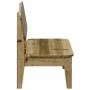 Silla de jardín madera de pino impregnada 60x52,5x72 cm