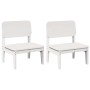 Sillas jardín 2 uds madera maciza pino blanco 60x52,5x72 cm