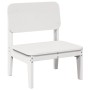 Sillas jardín 2 uds madera maciza pino blanco 60x52,5x72 cm