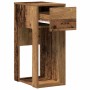Torre de ordenador con cajón madera vieja 30x44x74 cm