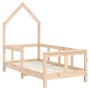 Estructura de cama para niños madera maciza de pino 70x140 cm