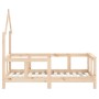 Estructura de cama para niños madera maciza de pino 70x140 cm