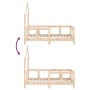 Estructura de cama para niños madera maciza de pino 70x140 cm