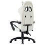 Silla gaming de cuero sintético negro