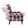 Sillón de masaje reclinable de tela roja