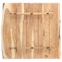 Superficie de mesa de madera maciza de acacia 58x(50-60)x3,8 cm