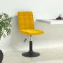 Sillas de comedor giratorias 4 uds terciopelo amarillo mostaza