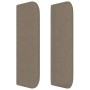 Cabecero de tela gris taupe 83x16x78/88 cm