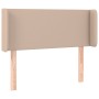 Cabecero de cuero sintético color capuchino 103x16x78/88 cm