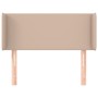 Cabecero de cuero sintético color capuchino 103x16x78/88 cm