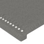 Cabecero de tela gris oscuro 103x16x78/88 cm