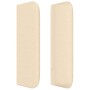 Cabecero de tela color crema 147x16x78/88 cm