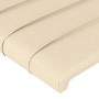 Cabecero de tela color crema 203x16x78/88 cm