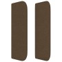 Cabecero de tela gris oscuro 93x16x78/88 cm