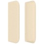 Cabecero de tela color crema 83x16x78/88 cm