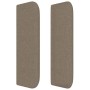 Cabecero de tela gris taupe 147x16x78/88 cm