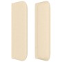 Cabecero de tela color crema 203x16x78/88 cm