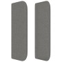 Cabecero de tela gris oscuro 183x16x78/88 cm