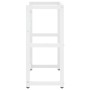 Estructura de lavabo de hierro blanco 59x38x83 cm